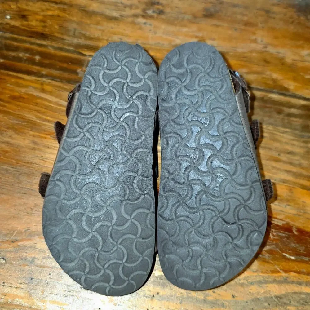 Birkenstock Toddler 25 160 Genuine Leather Adjustable Strap Comfortable Trendy